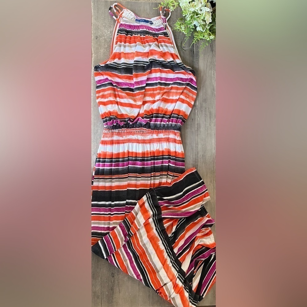 Apt 9 Sleeveless Waist Defined Maxi Dress Small